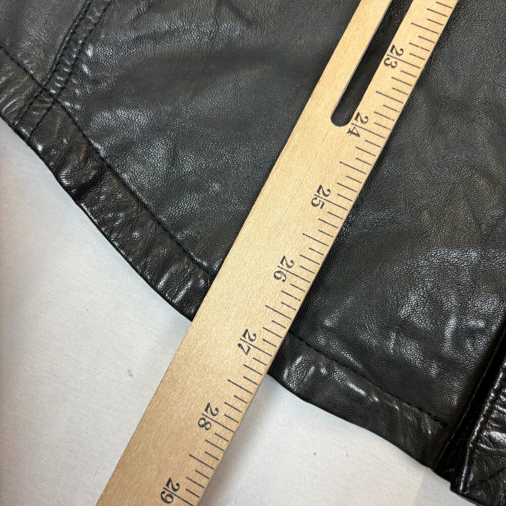 Allsaints Spitalfields Leather Section Shirt Jack… - image 6